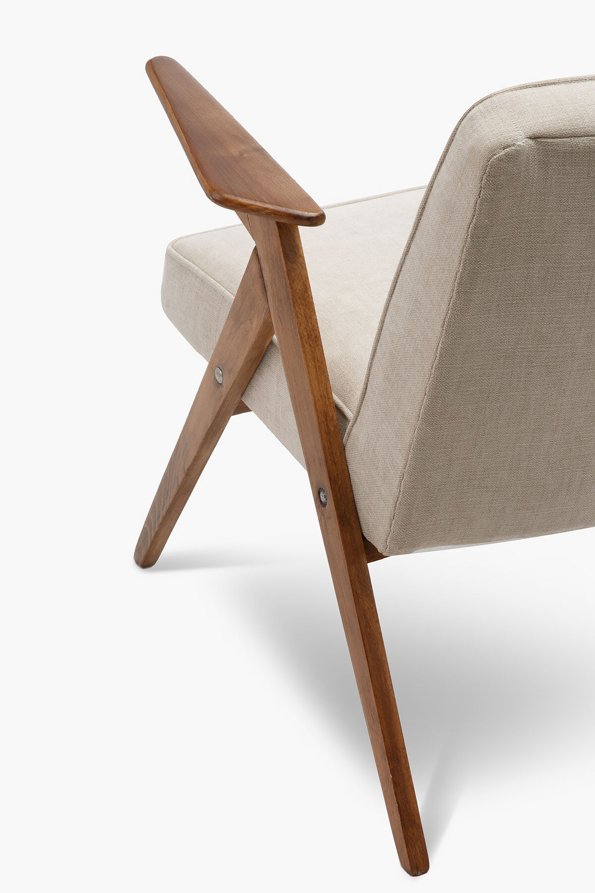 Type 300-177 bunny armchair with footrest from the 60s.