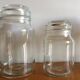 Lot of 4 vintage glass jars