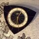Pendule murale vintage en formica