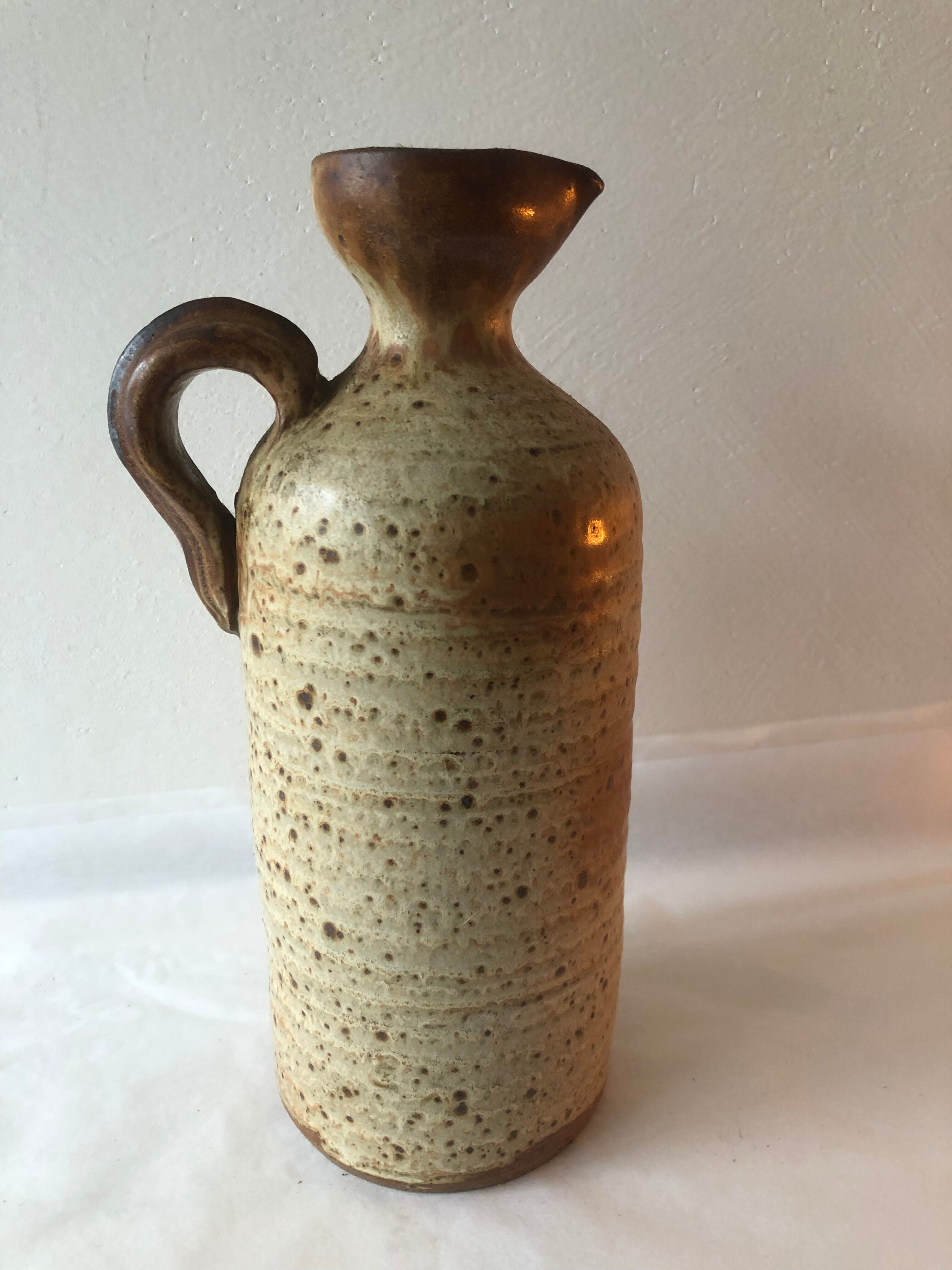 Pitcher ceramic stoneware vintage