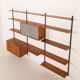Kai Kristiansen shelving unit in teak by FM Mobler, Denmark, 1960s