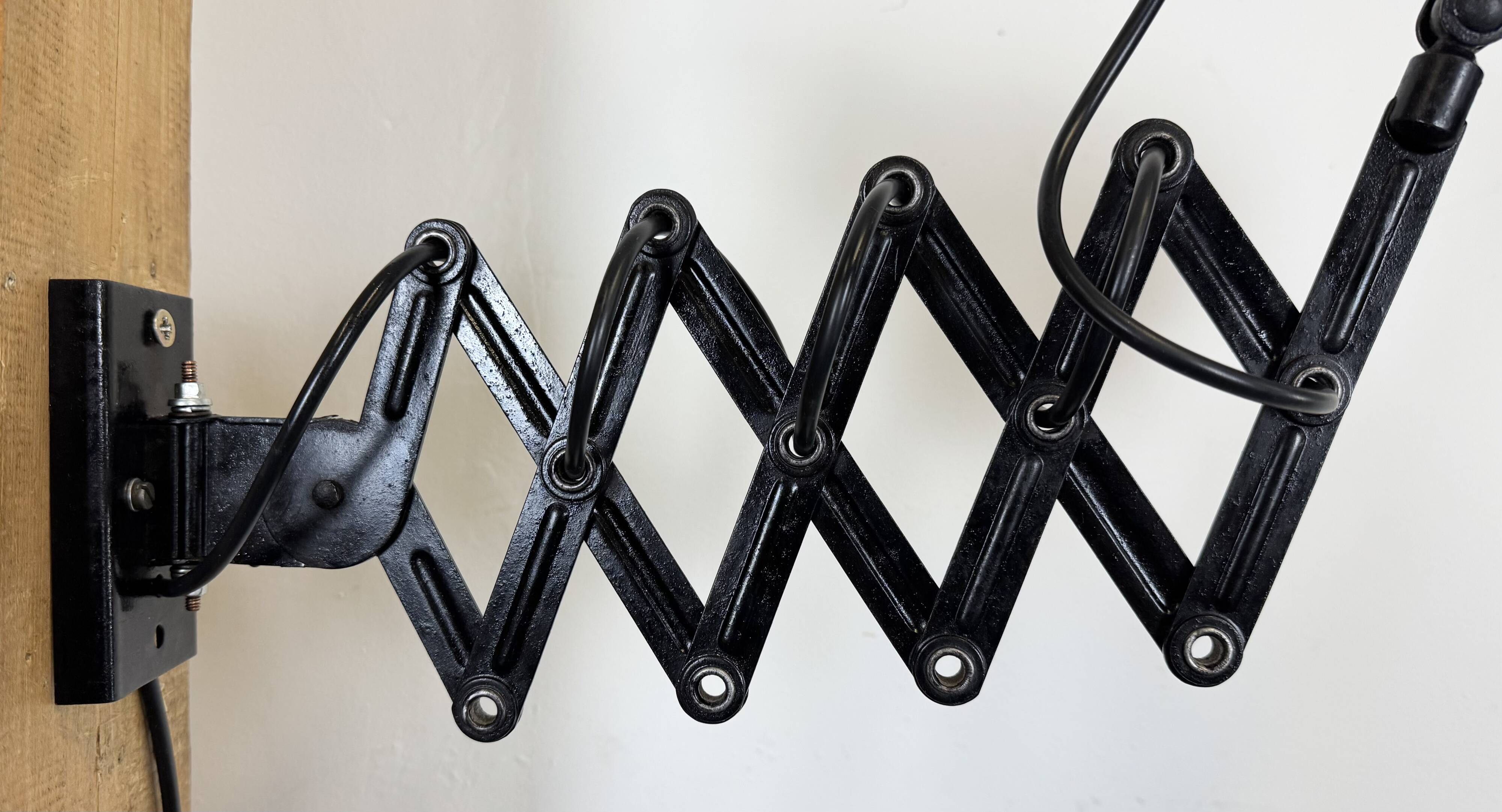 Industrial Midcentury Scissor Wall Lamp, 1950s