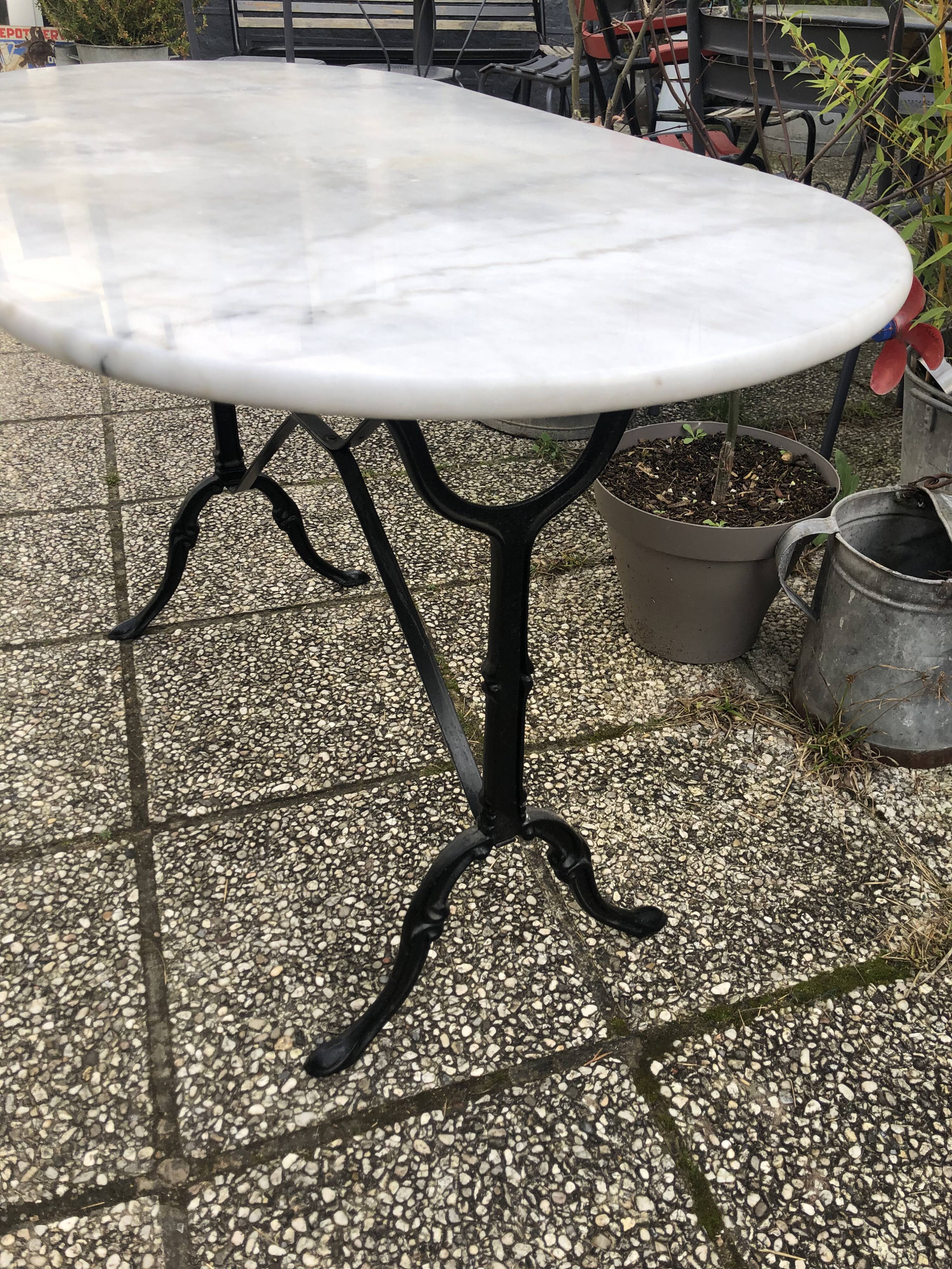 Marble bistro table