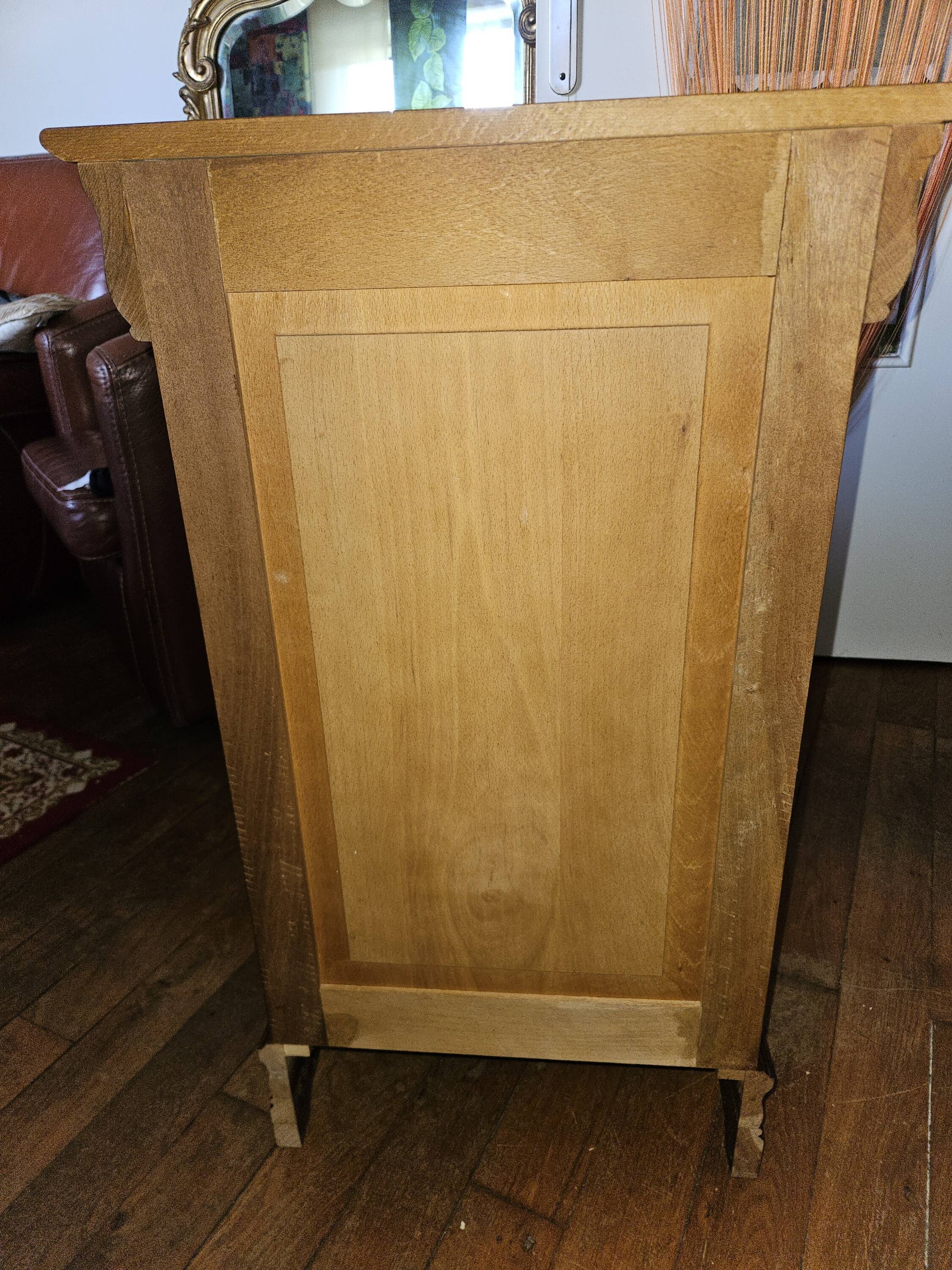 Bedside table made by a cabinetmaker.