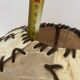 Vintage 80s wooden rustic lamp