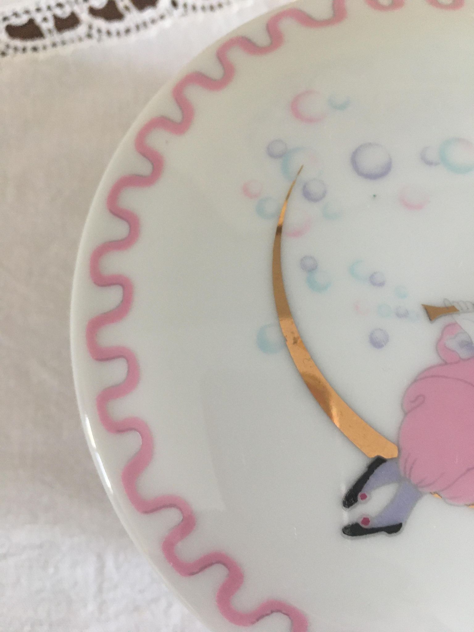 Jewelry box/candy maker in porcelain Pierrot La Lune