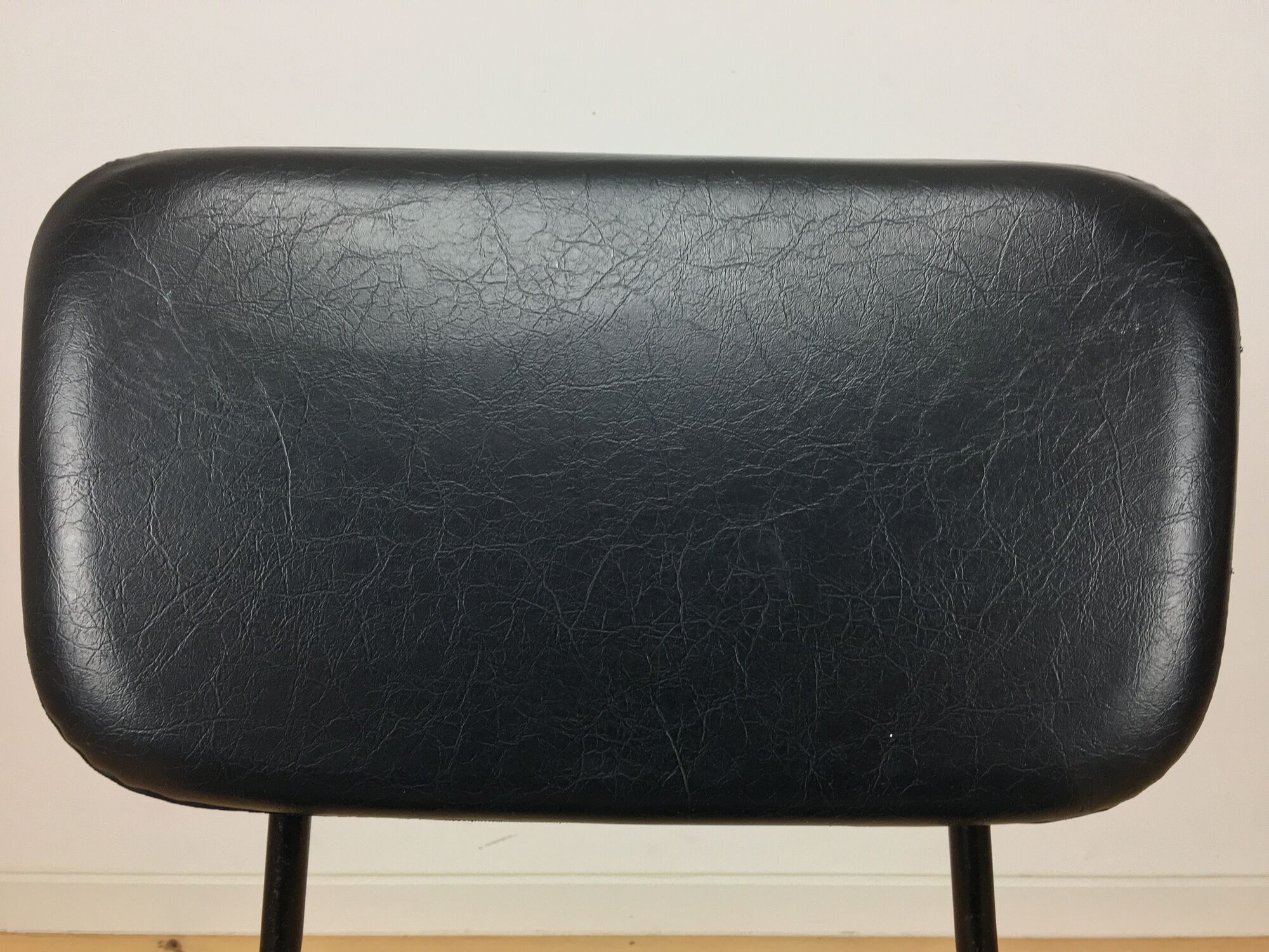Airborne chair, Carolina Prefacto, 1950, metal and black skai