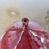 Vase "figue" en céramique rouge