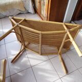 Bamboo and rattan coffee table