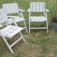 R. Gleizes table armchairs & vintage garden chair set