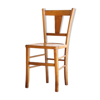 50s bistro chair in patinated wood