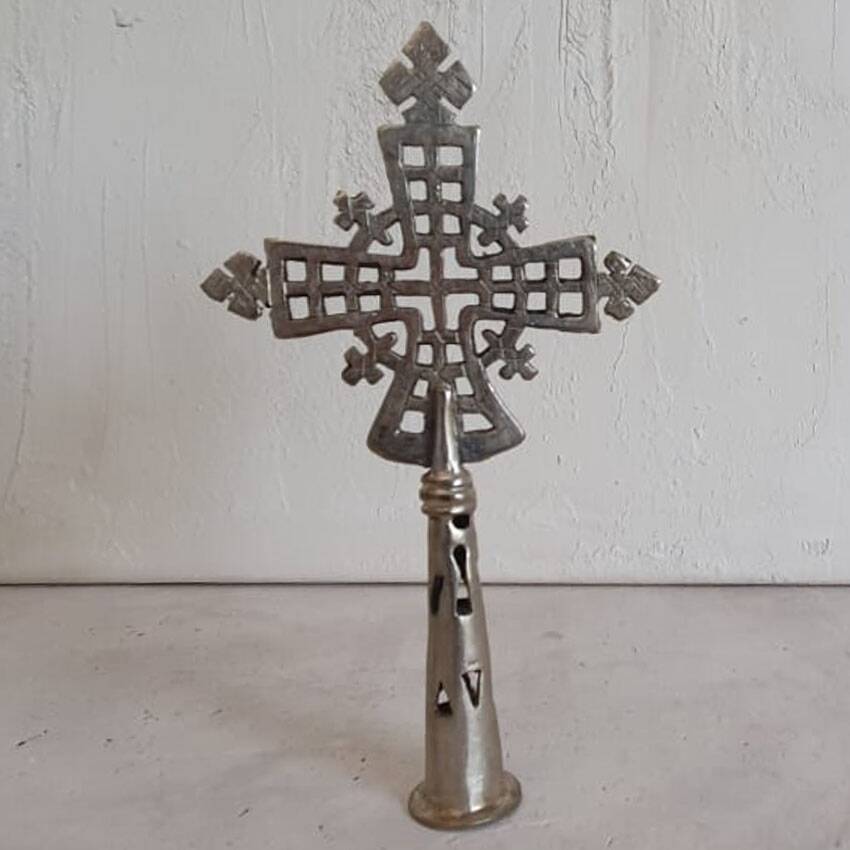 Small Ethiopian Coptic processional cross
