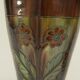 Pair of barbotine vases from the early 20th century stamped BELGIUM 158