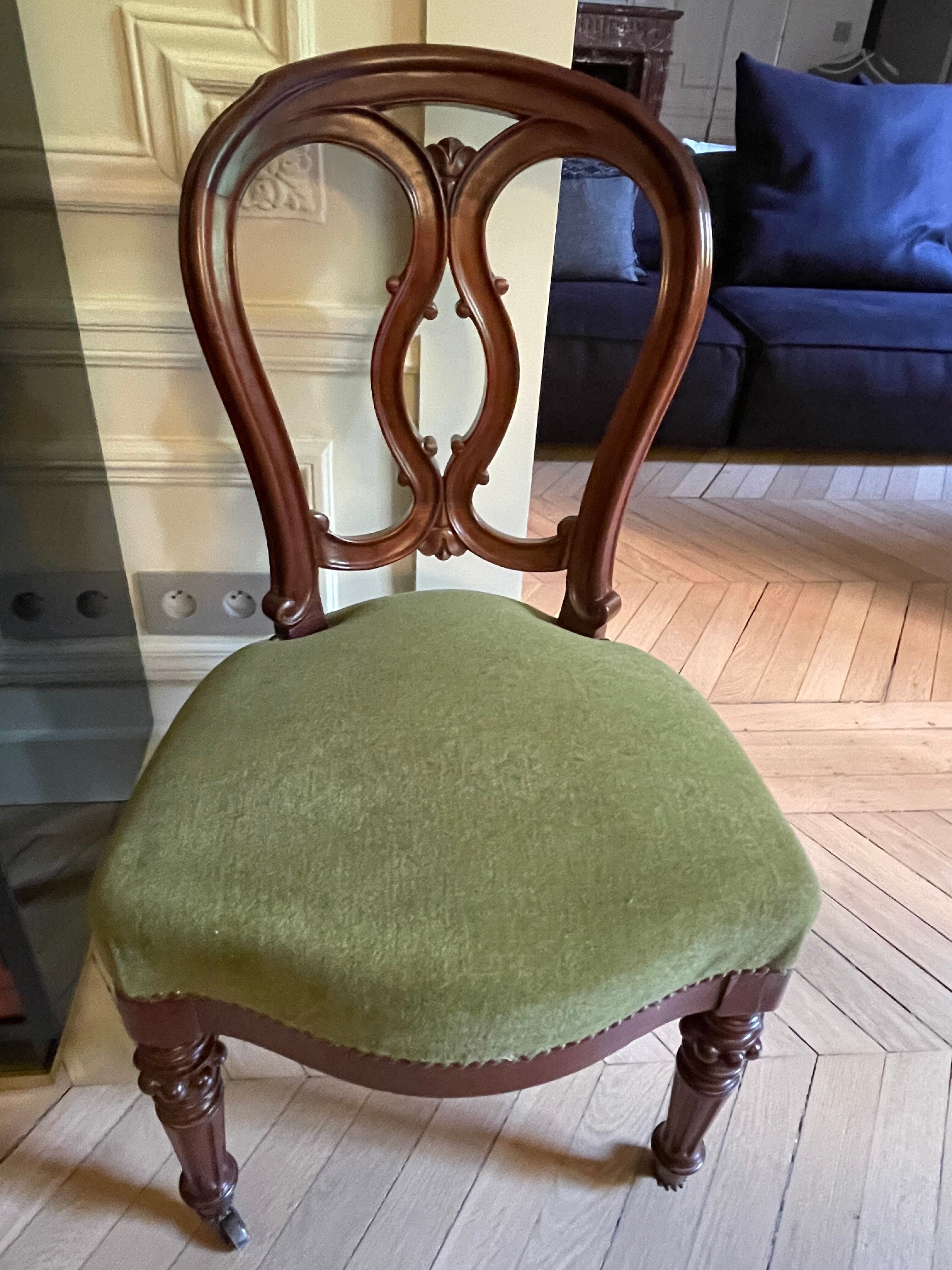 2 chairs Louis Philippe