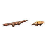 Vintage Australian Aboriginal Art Carved Wooden Animal Figurines, Set of 2