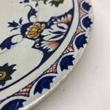 Gien earthenware plate from the end of the 19th century