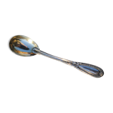 Egg spoon in solid silver and vermeil