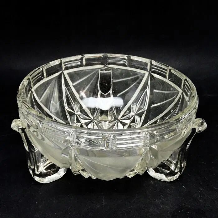 N3b art deco libochovice pinkish bowl