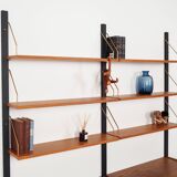 Oak system library, PS system, Danish design, 1960s, production: Rander