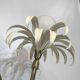Two branch palm tree floor lamp 1970s italian hollywood regency brass