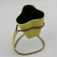 Vase or ceramic pot on foot brass