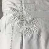 Antique embroidered sheet