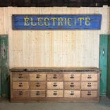 Workshop craft furniture with oak drawers early twentieth century