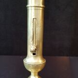 Brass push button candle holder