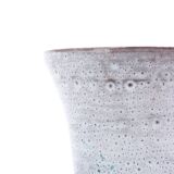 Set of 3 gray ceramic flower pots, Vallauris 1960s