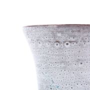 Set of 3 gray ceramic flower pots, Vallauris 1960s