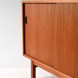 Scandinavian teak sideboard with sliding doors, 1960s
