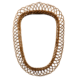 Vintage rattan mirror