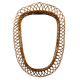 Vintage rattan mirror