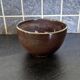 Paul Badié (Born in 1945) - Brown colored bowl - urn with red and gray highlights - In enameled stoneware