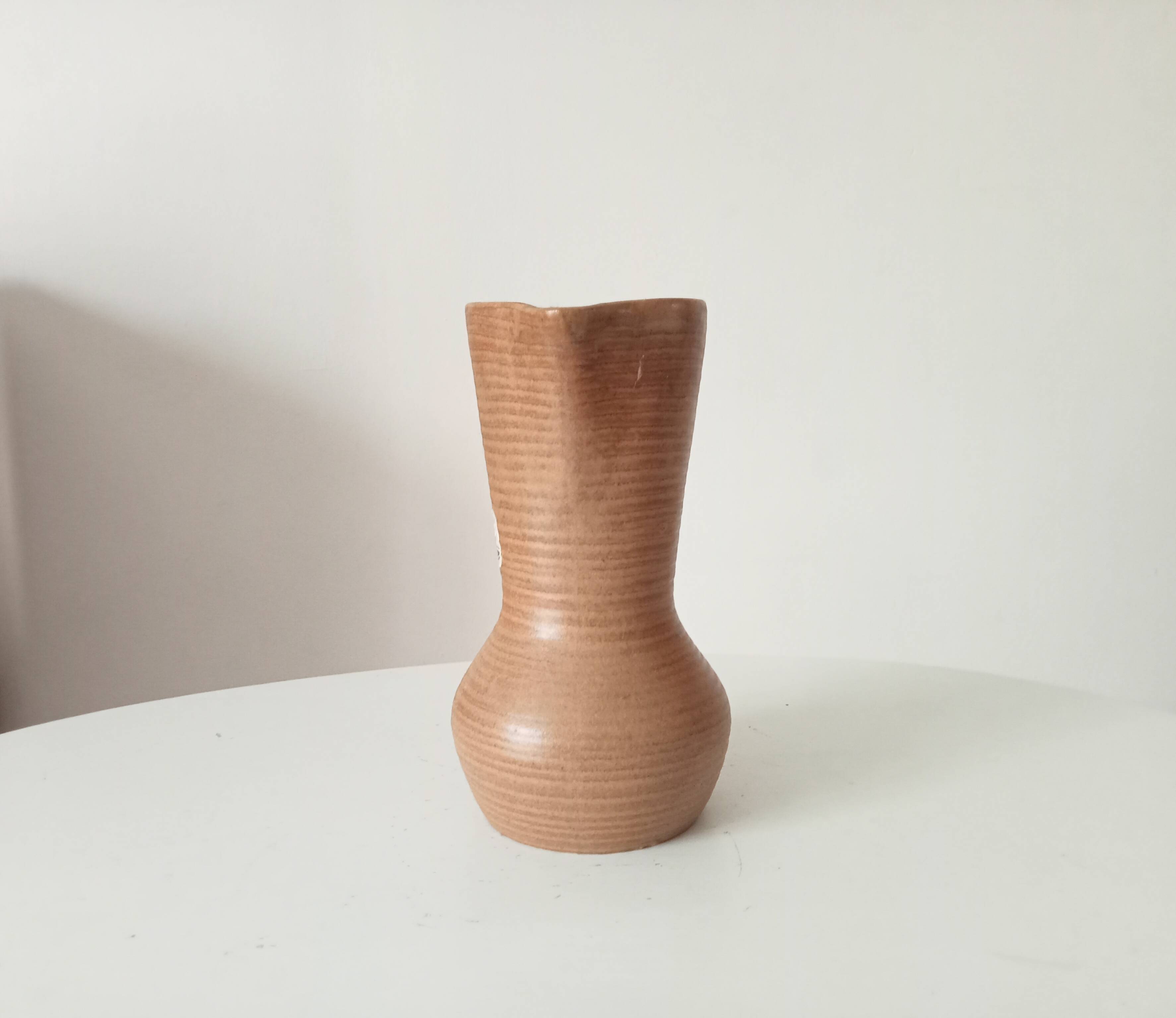 Vintage stoneware jug Digoin free form