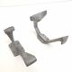 Two mismatched art deco aluminum hooks