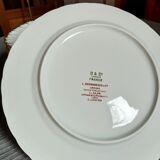 Flat round flat porcelain Bernardaud