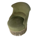 Velvet toad chair