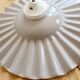 Vintage lilac taupe pleated ceramic pendant light