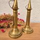 Bougeoirs vintage laiton