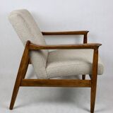 Beige Boucle armchair GFM-64 attributed to Edmund Homa, 1970s