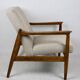 Beige Boucle armchair GFM-64 attributed to Edmund Homa, 1970s