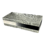 Willy Rizzo style ice effect Lucite vanity box, Italy, 1970s