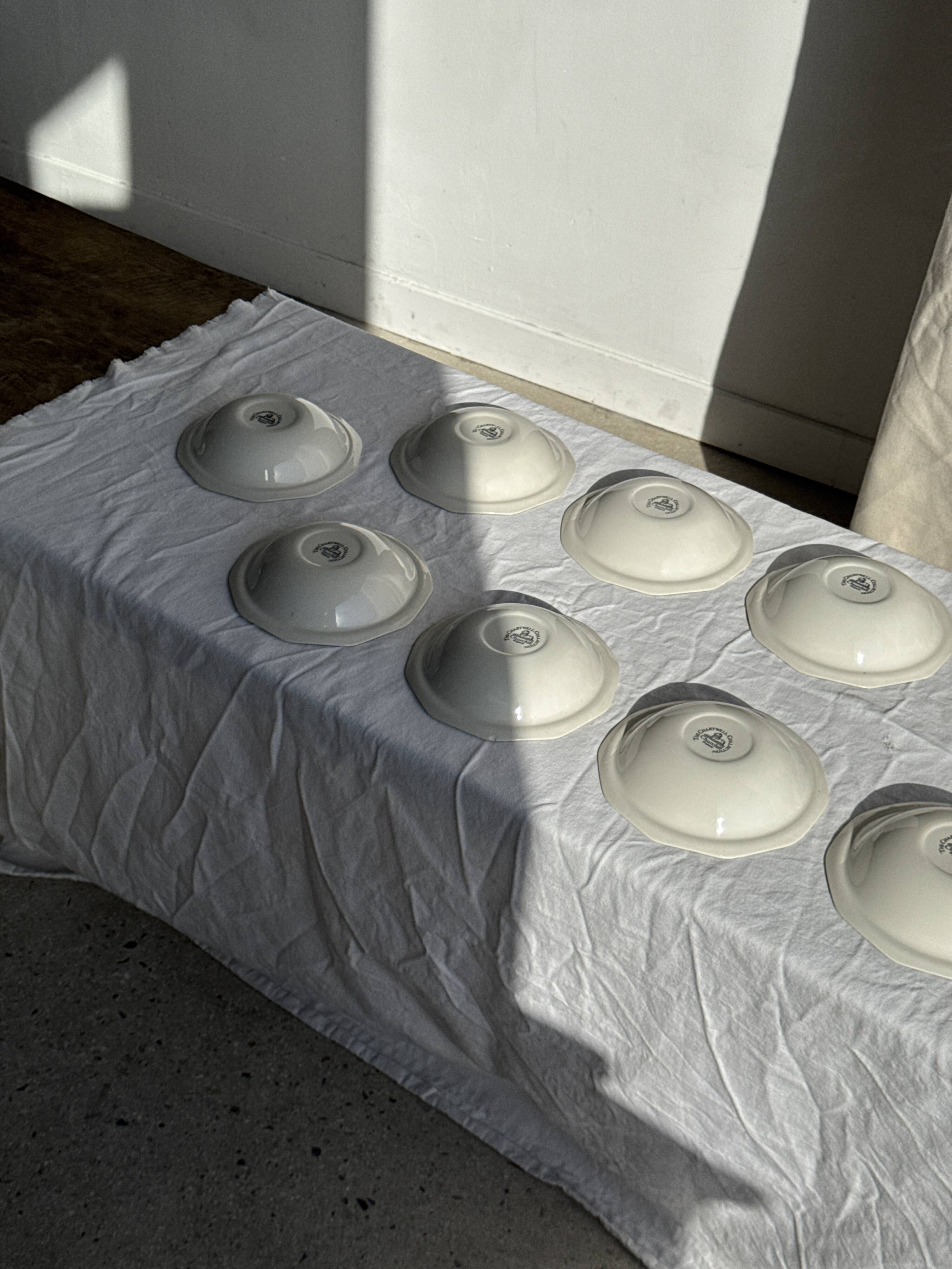 Set of 11 fruit-patterned bowls The Chartwell Collection England D17