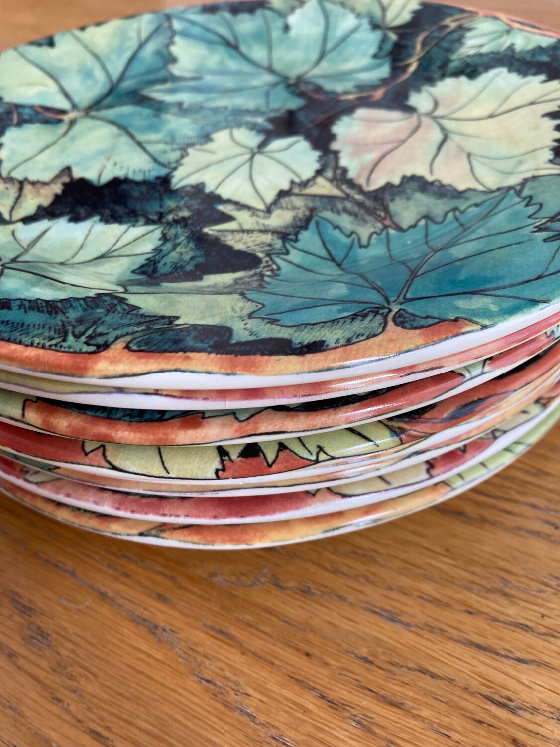 Plates Gien Vintage foliage