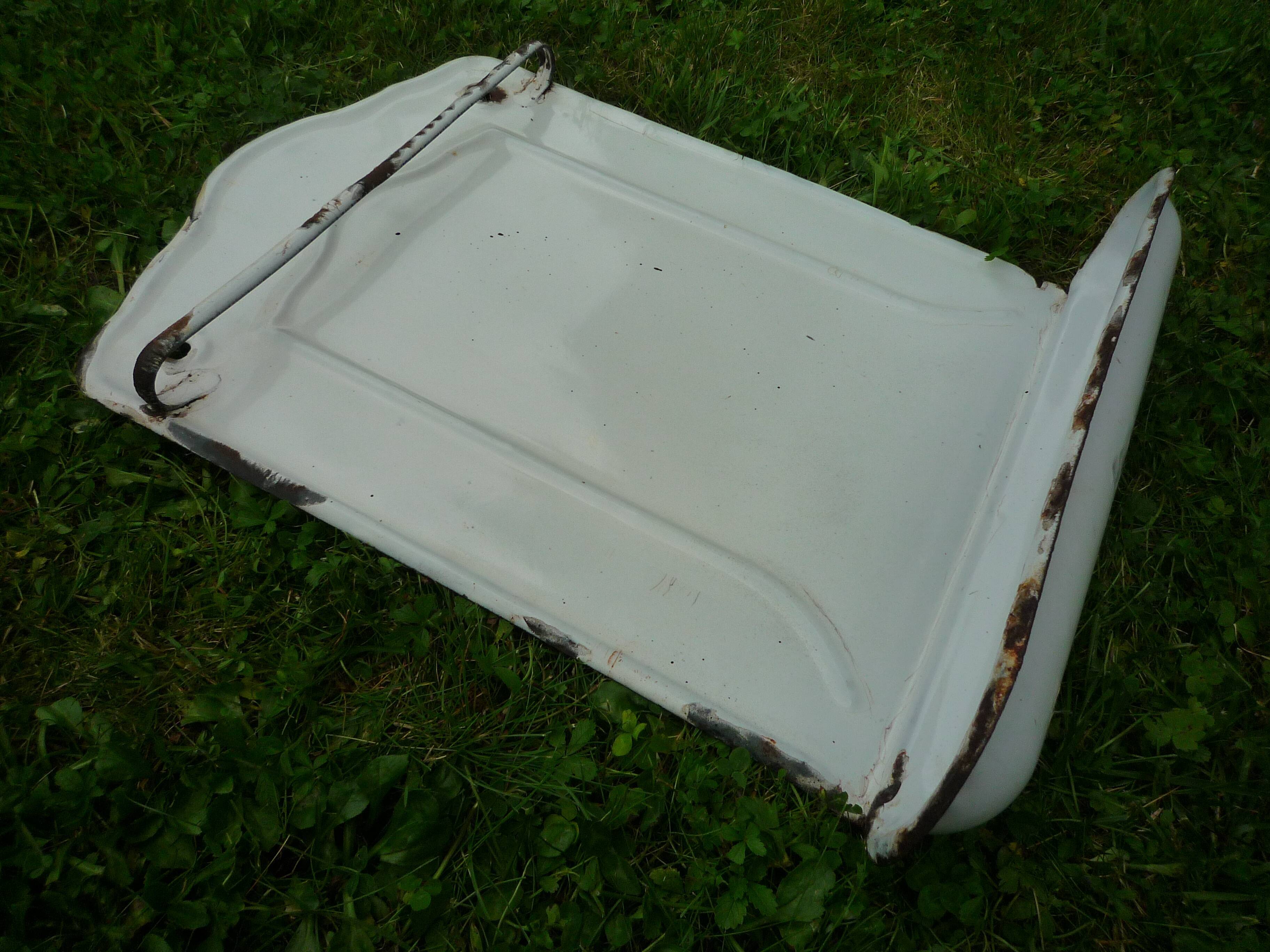 Drainer enamelled utensil holder, 1920s