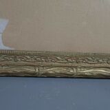 Frame wood & stucco patinated Art Nouveau 58,5x46,5 foliage 50x38,5 cm SB