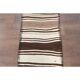 Vintage Turkish Oushak Handmade Cotton Beige Wool Runner Rug 71x275