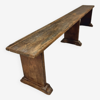 Antique wooden bench pine wood 210 cm