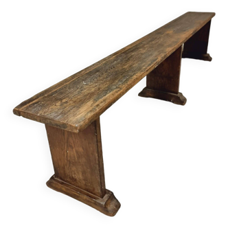 Antique wooden bench pine wood 210 cm